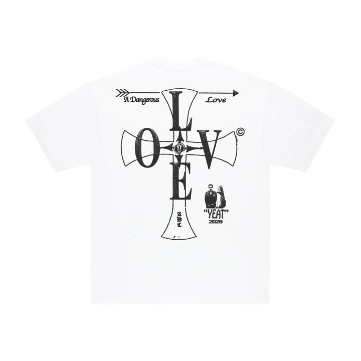 Yeat Tour Merch - A Dangerous Love Cross Tee